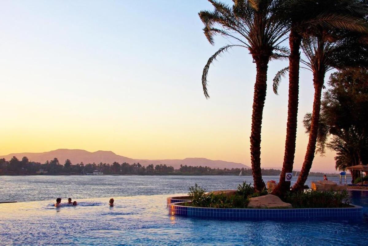 Maritim Jolie Ville Kings Island Hotel in Luxor with lush gardens and a riverside view