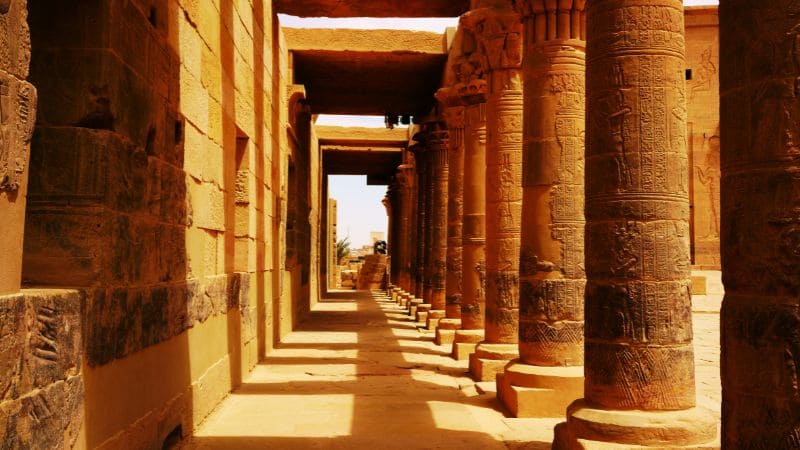 Pillars of Karnak Temple in Luxor.
