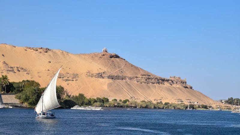 Sailing through history on the Nile River.