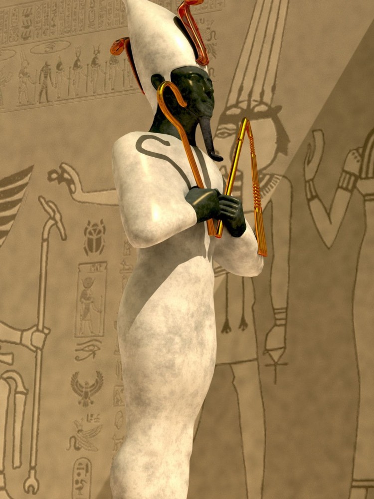 A dramatic depiction of the Egyptian sun god Ra, portrayed with a hawk head and the sun disk, set against an ancient Egyptian backdrop
