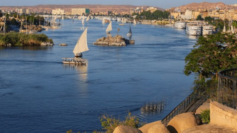 tranquil nile river in aswan