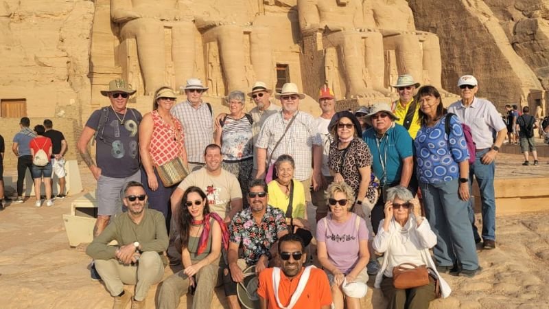 Tourist Group at Abu Simbel Temple