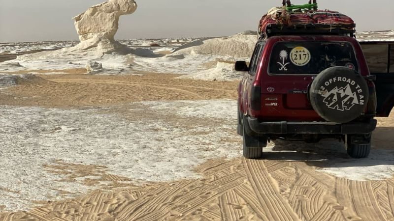 offroad journey in the white desert