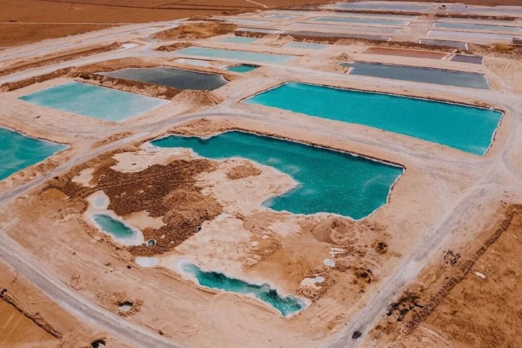 turquoise salt pools in siwa oasis egypt